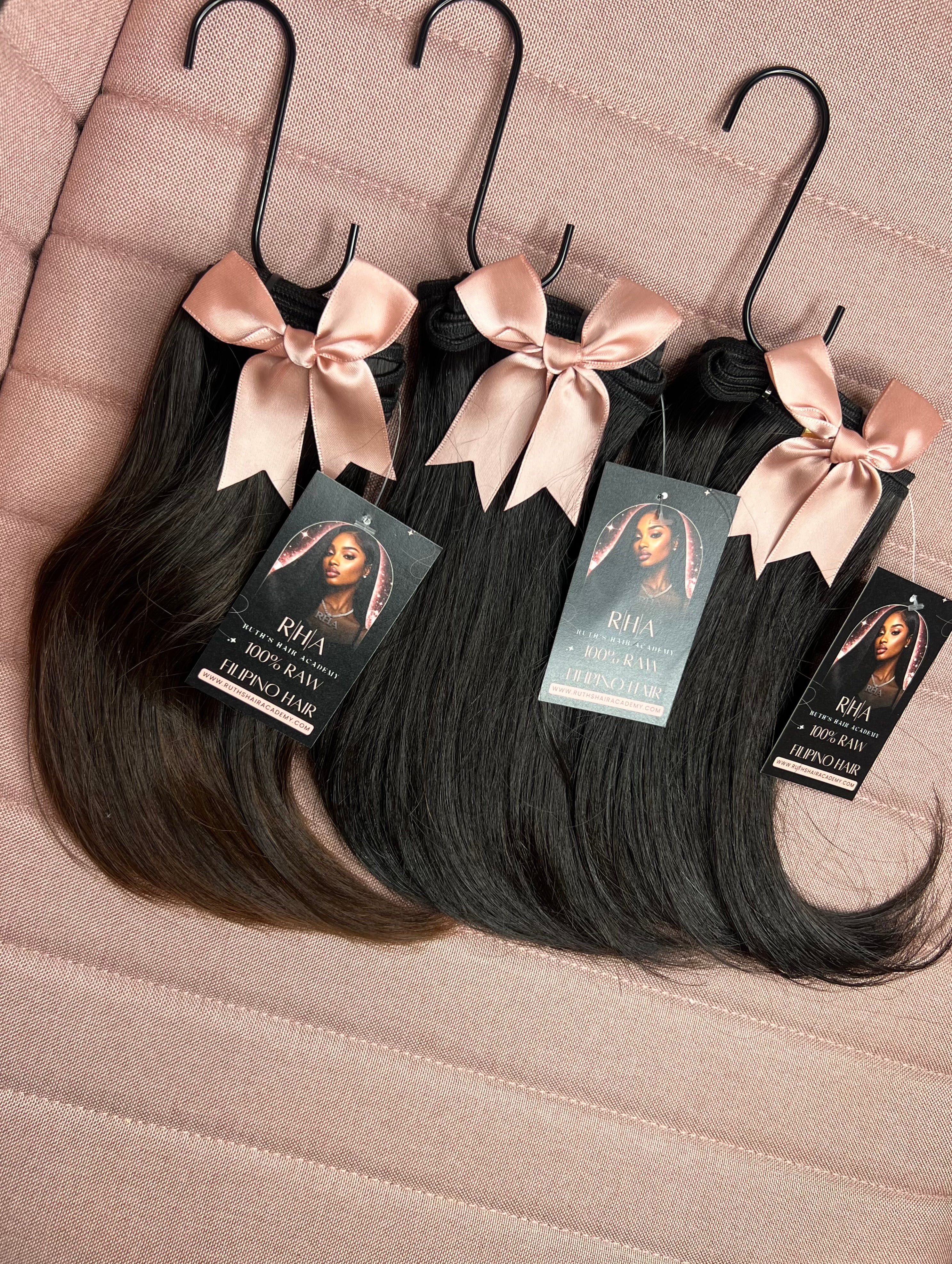 The Sleek Set - Raw Filipino Hair | 3-Bundle Set